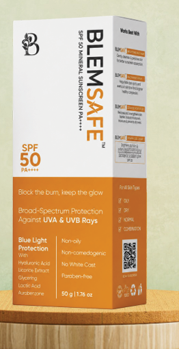 BlemSafe SPF 50 Mineral Sunscreen PA++++